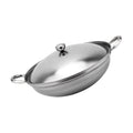 Stainless Steel Double Handle Cooking Pot with Lid O49550