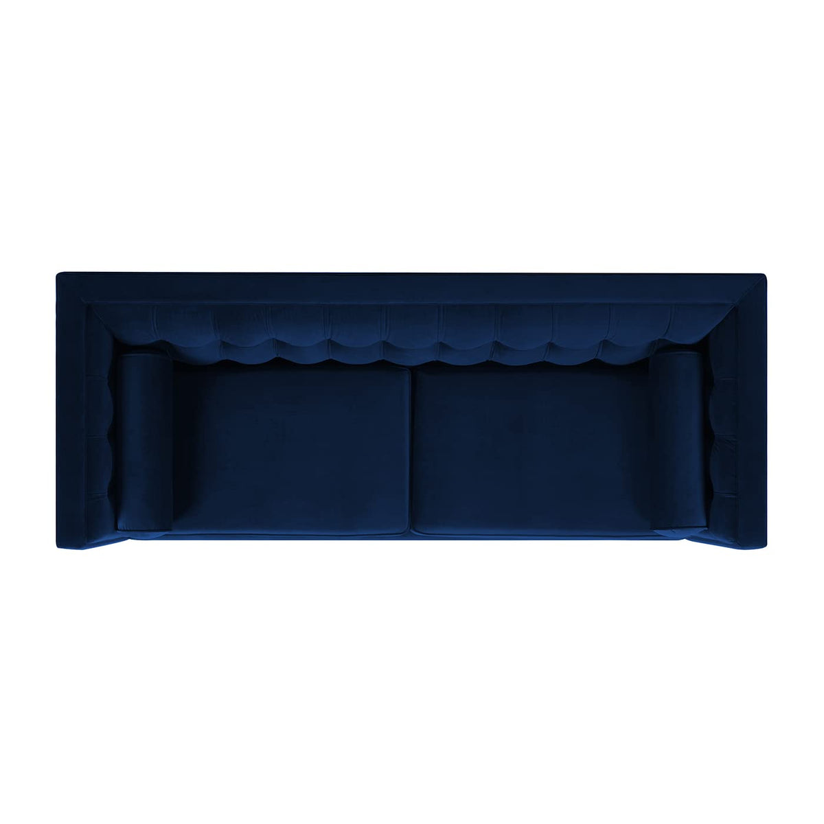 84" Navy Blue Velvet Tufted Sofa O6225