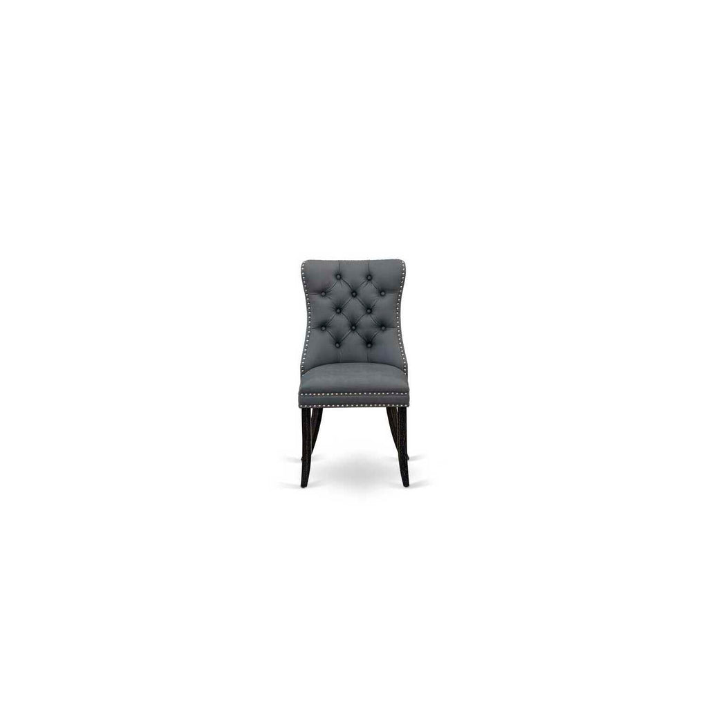 9 Piece Dining Table Set with 8 Faux Leather Chairs Q479