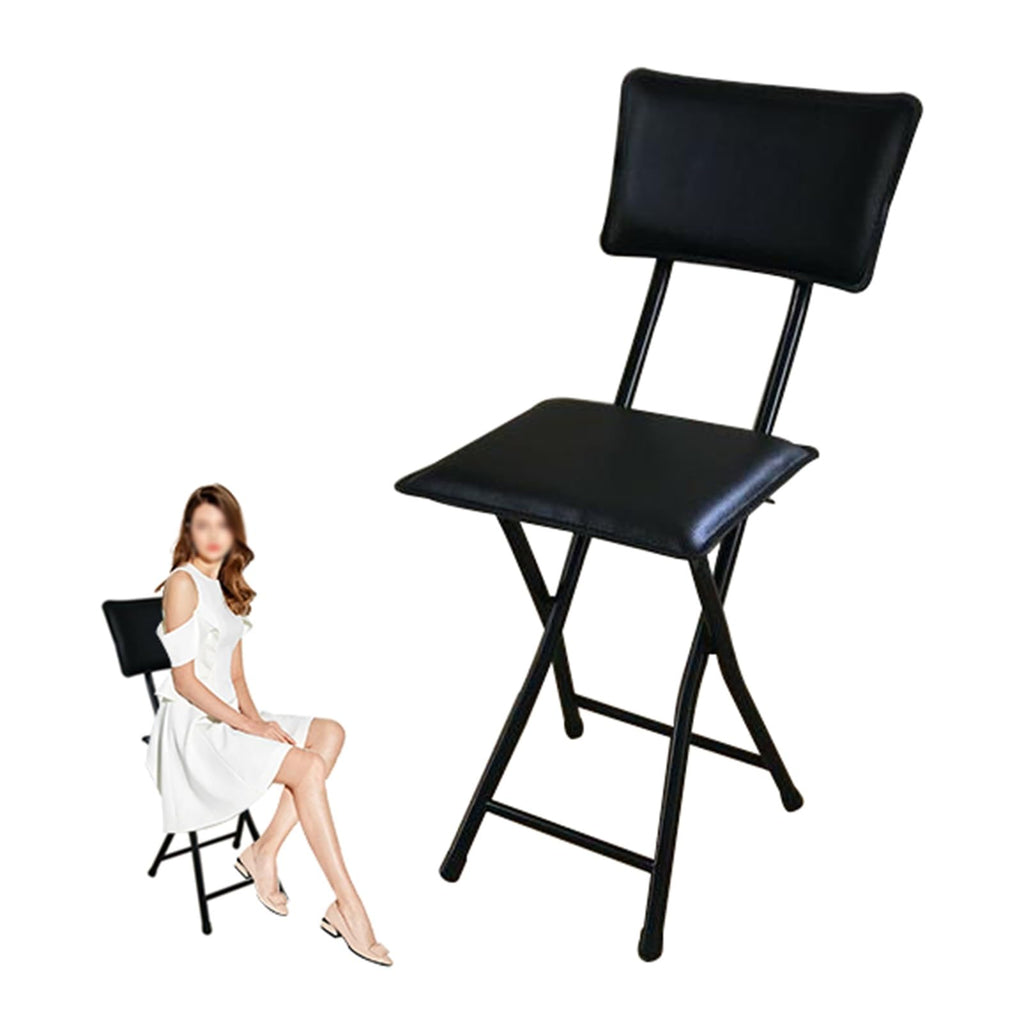 Foldable Counter Height Stool with Backrest P6029