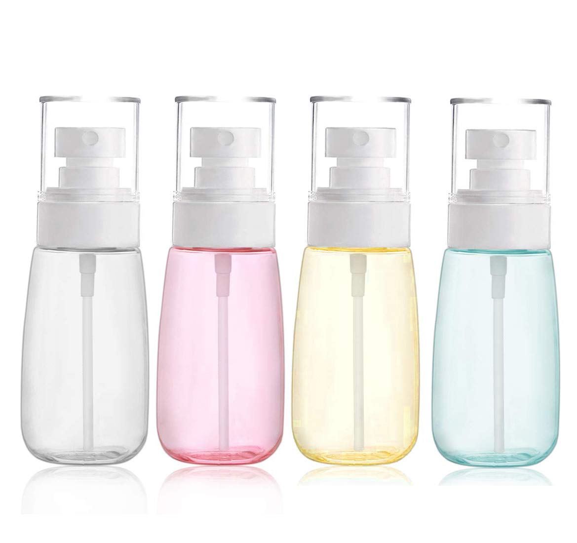 Clear Plastic Refillable Fine Mist Spray Bottles 100ml O86077
