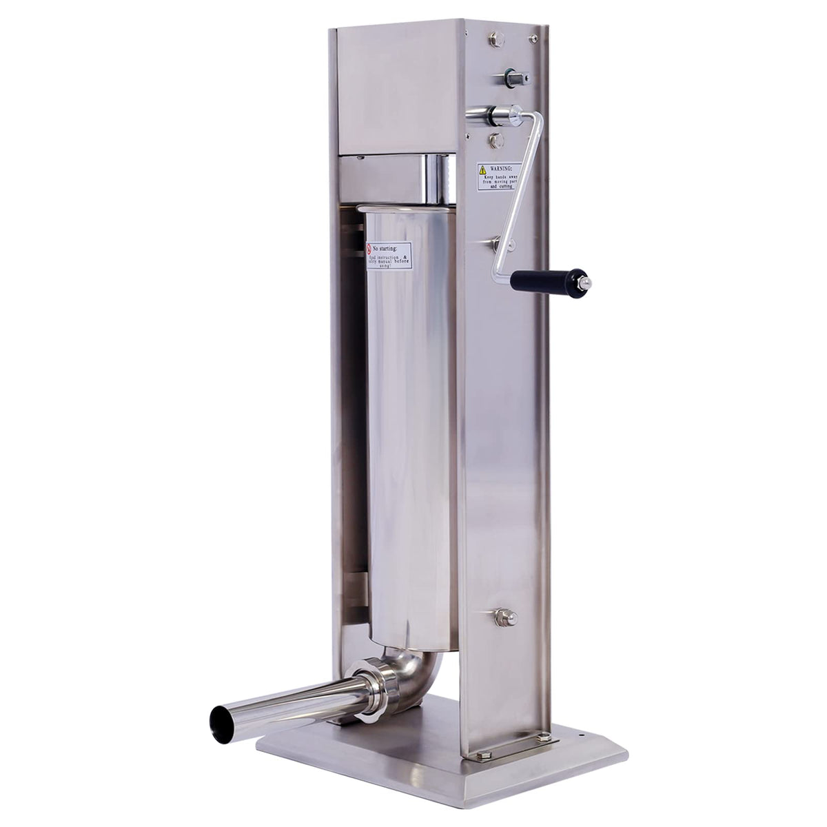 Stainless Steel 15 lb Dual-Speed Sausage Stuffer with 4 Nozzles G925