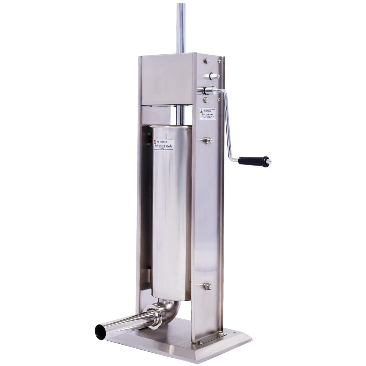 Stainless Steel 15 lb Dual-Speed Sausage Stuffer with 4 Nozzles G925