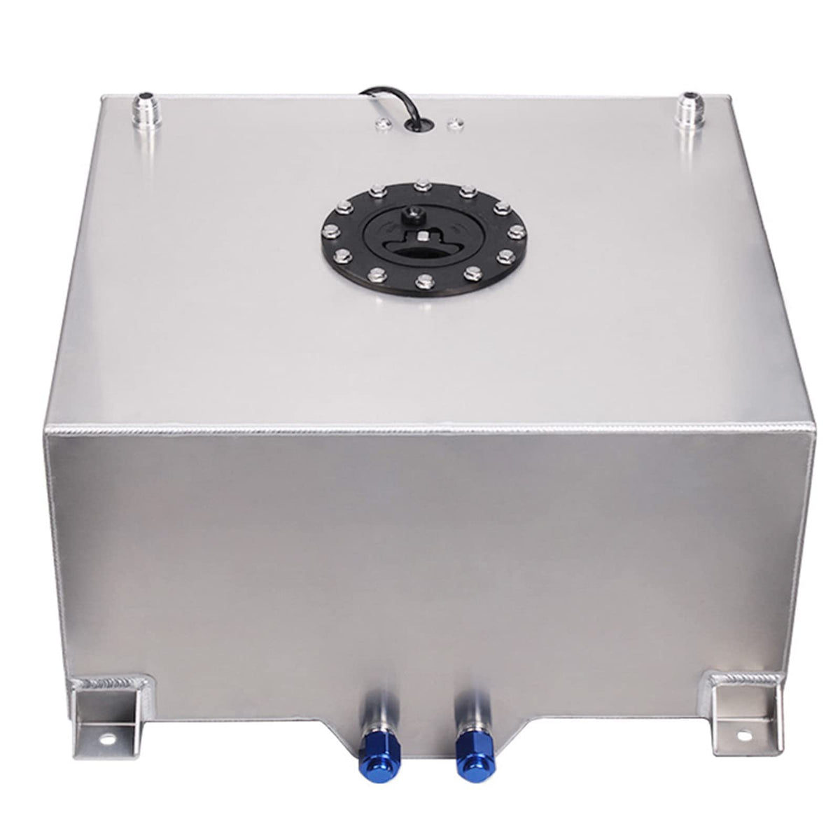 5 Gallon 20L Polished Aluminum Fuel Cell Tank with Cap and Level Sender I6342