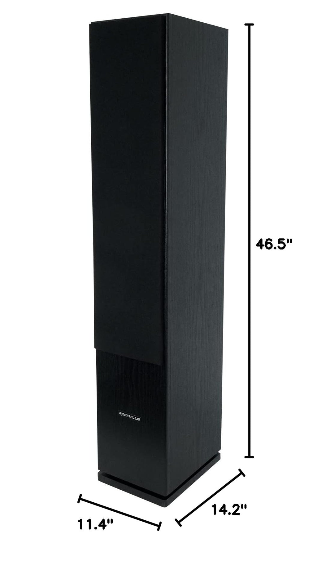 Black Home Audio Tower Speakers 2-Pack F54177