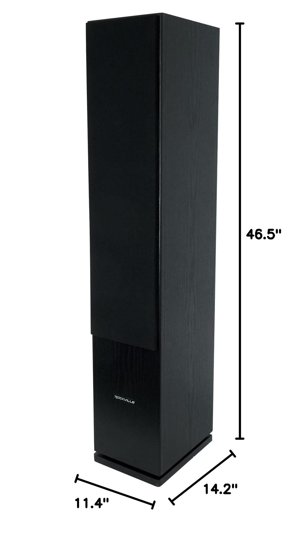 Black Home Audio Tower Speakers 2-Pack F54177
