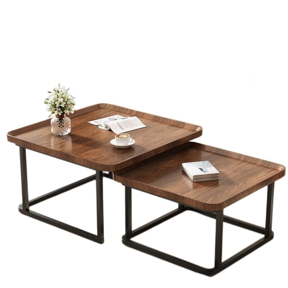 Square Nesting Side Table Set of 2 W267