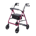 Heavy Duty Folding Aluminum Rollator Walker with Seat and Wheels C133
