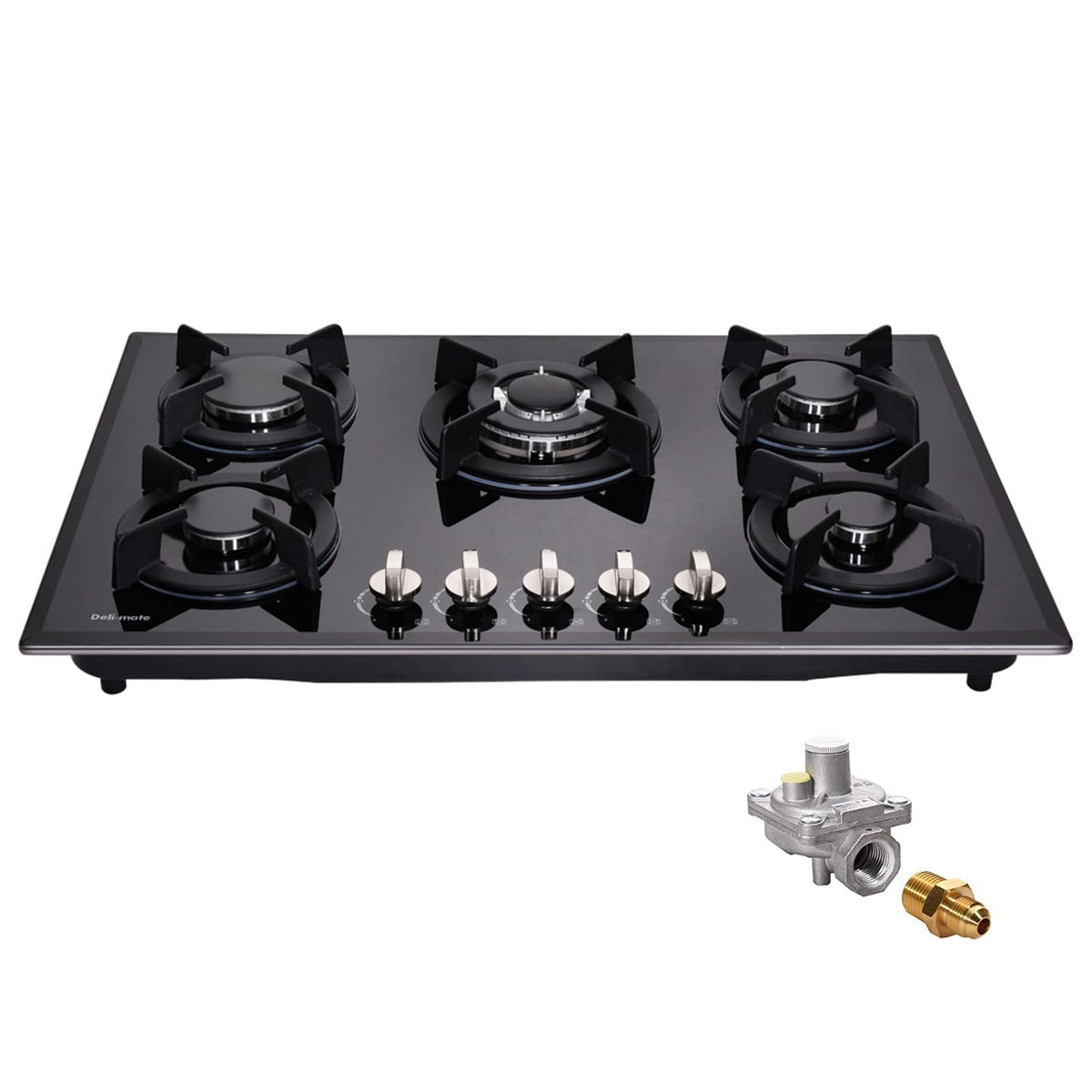 30 Inch 5 Burner Dual Fuel Gas Stovetop W987