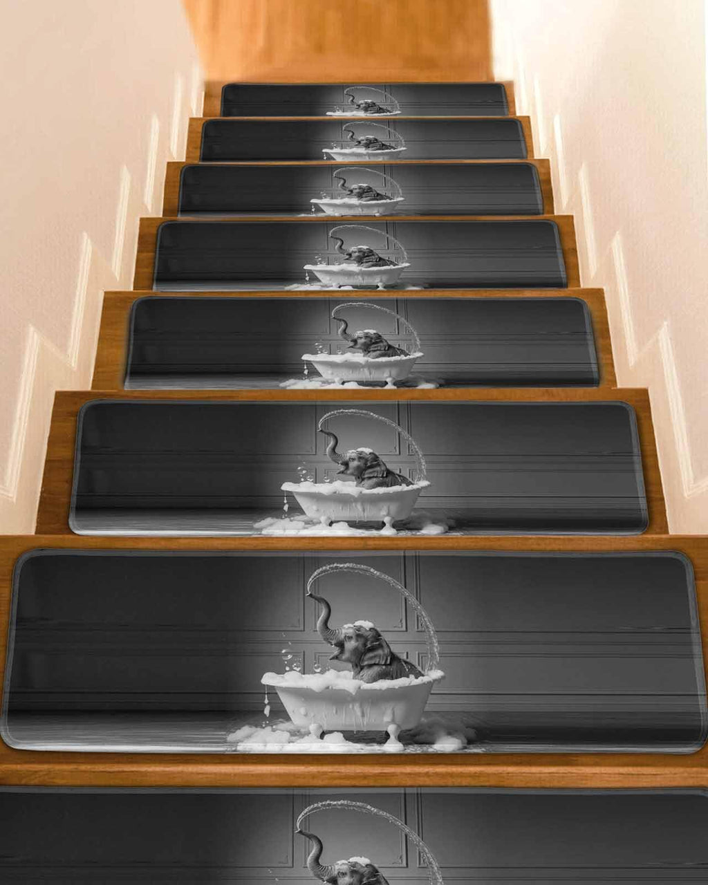 Grey Non Slip Stair Treads 15PCS B597
