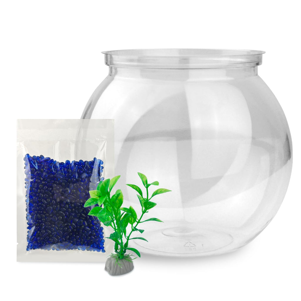 Mini Plastic Aquarium Starter Kit, 0.8 Gallon Fish Tank R481