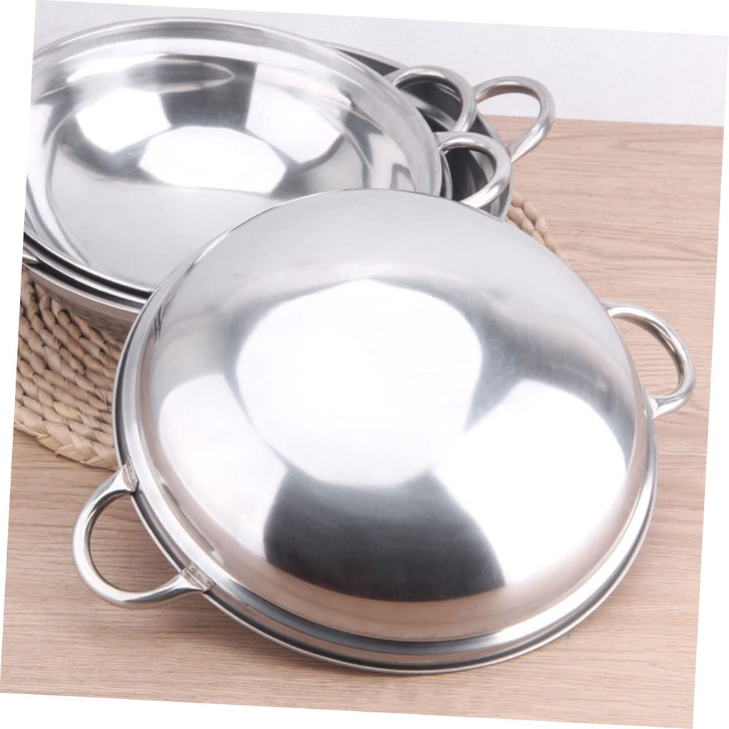 Stainless Steel Double Handle Cooking Pot with Lid O49550