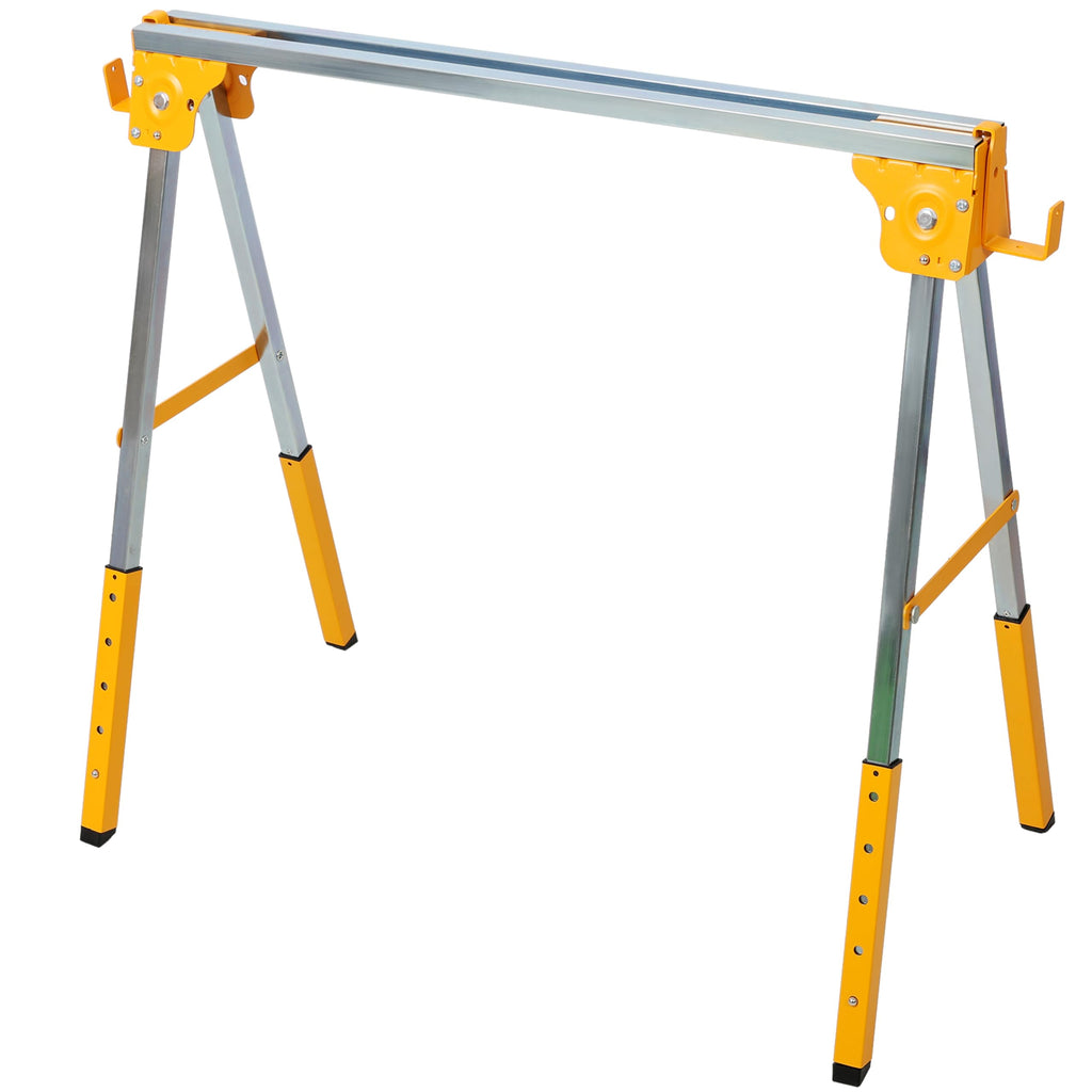2 Pack Adjustable Height Steel Sawhorse Q96714