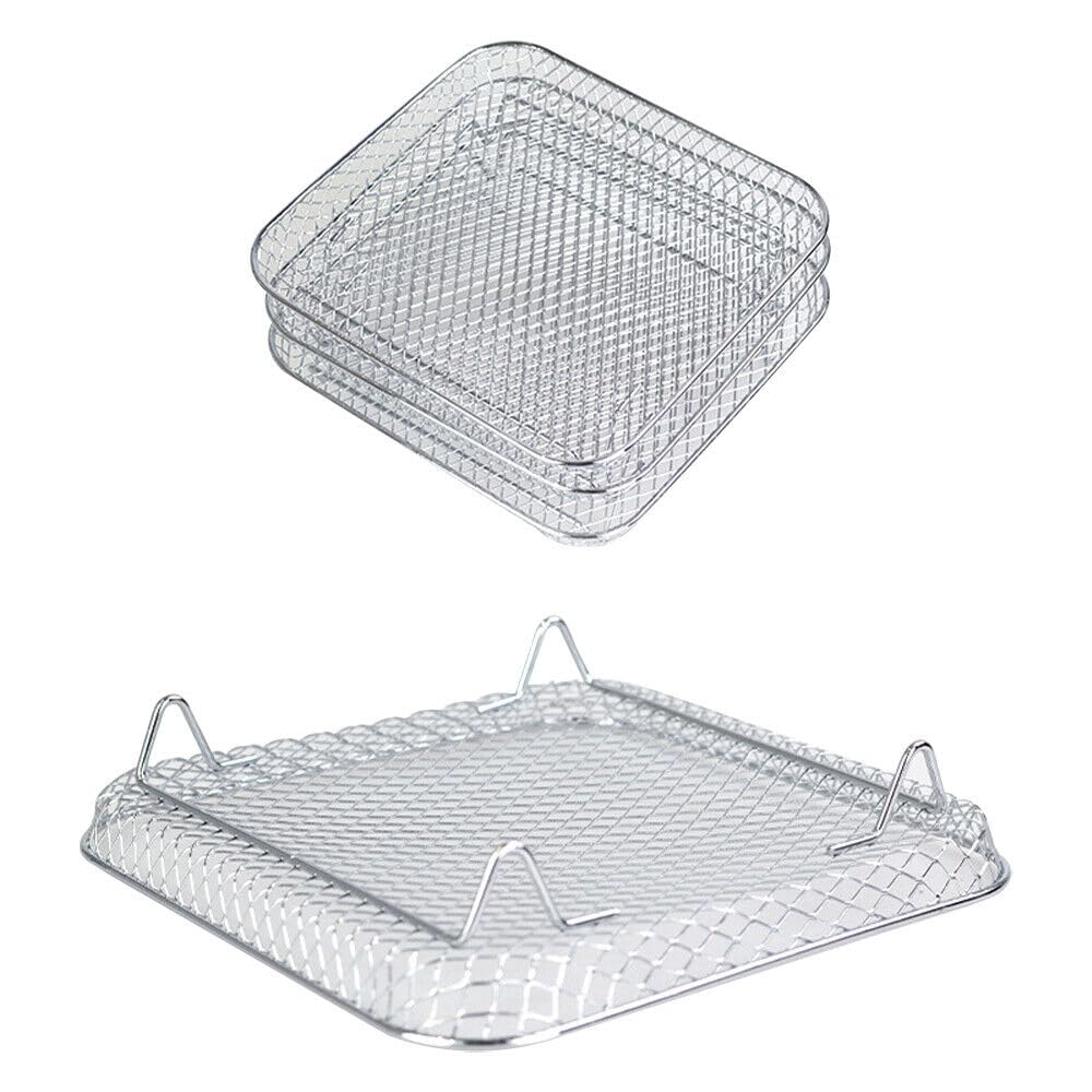 7 Inch Stackable Stainless Steel Air Fryer Rack, 3 Pcs A80831