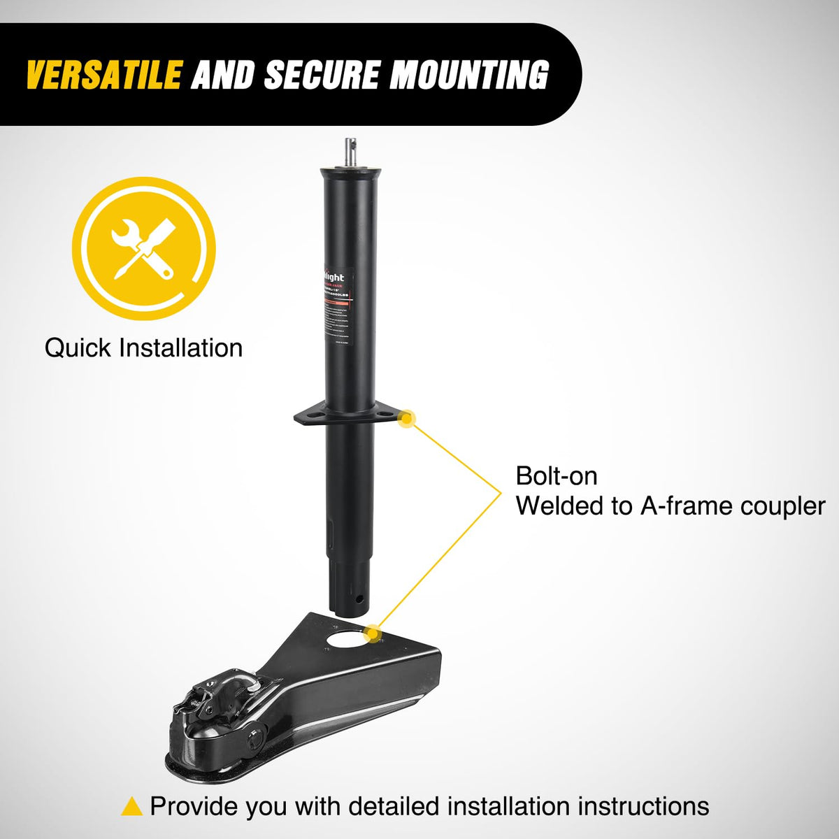 5000 lbs A-Frame Trailer Tongue Jack N4203
