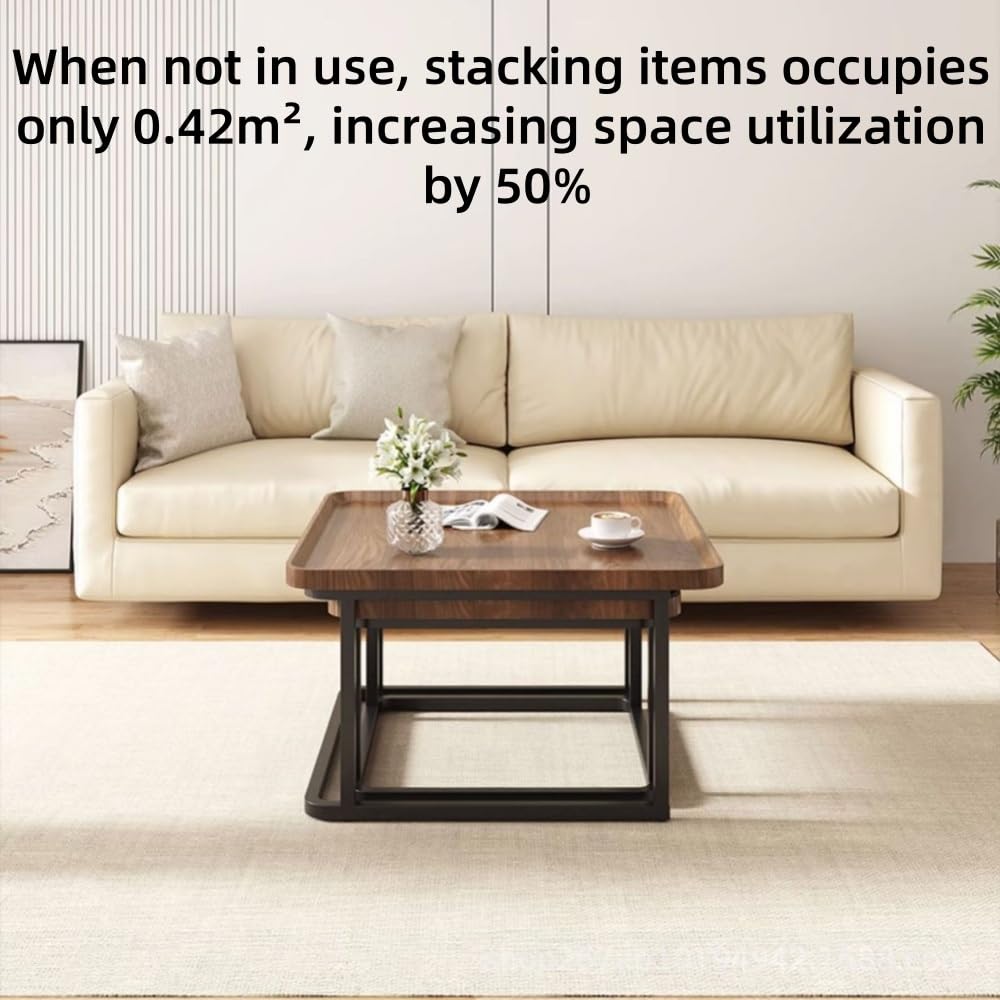 Square Nesting Side Table Set of 2 W267