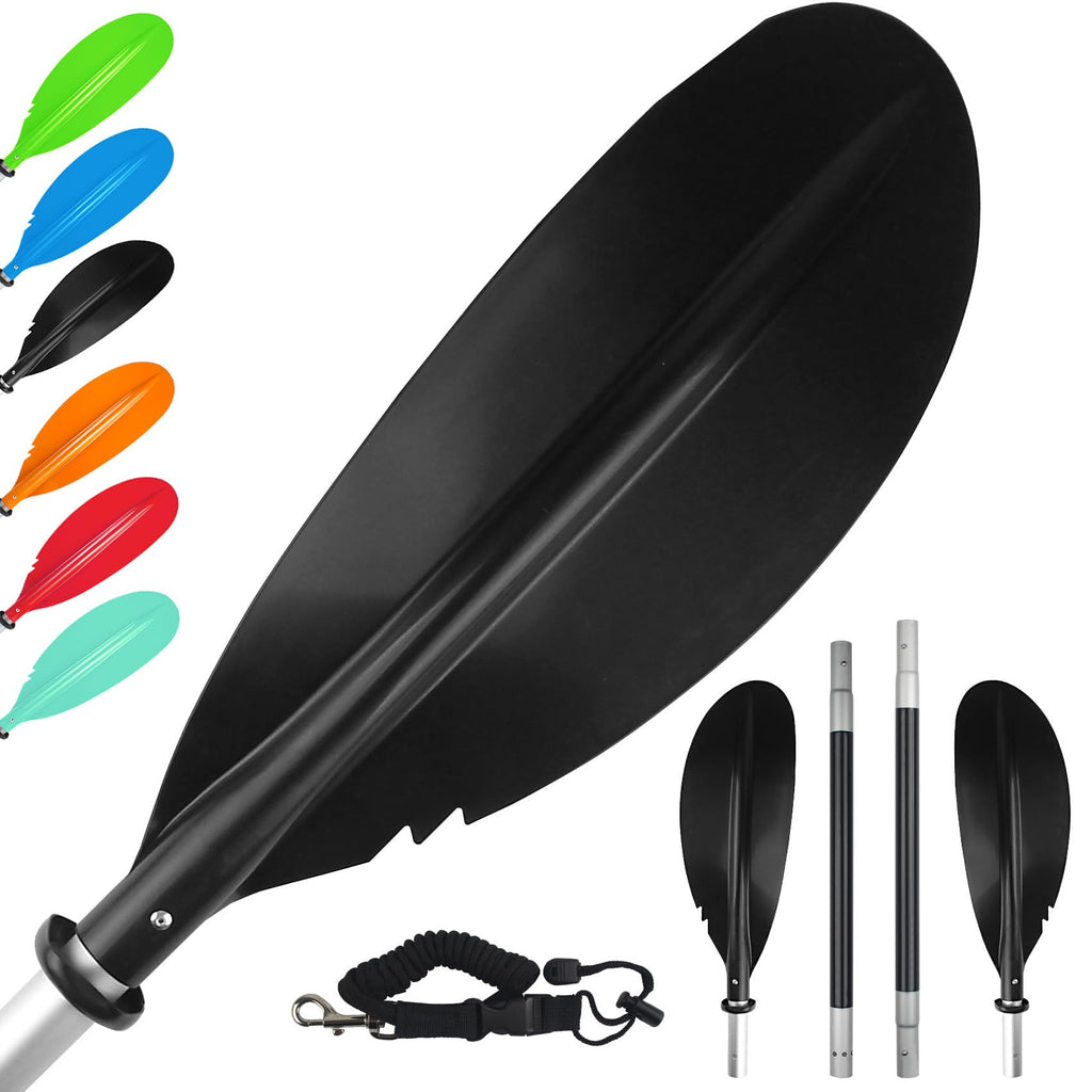 Adjustable 4 Piece Kayak Paddles with Paddle Leash F83108