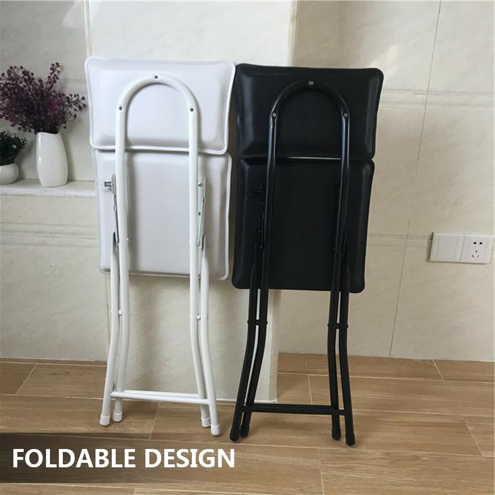 Foldable Counter Height Stool with Backrest P6029
