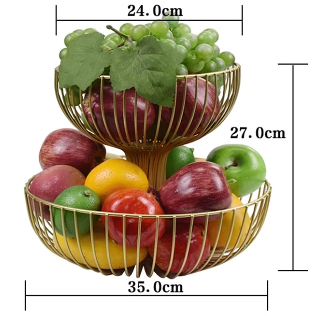 2 Tier Large Capacity Fruit Basket W325