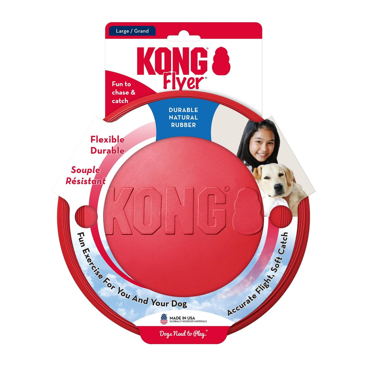 Natural Rubber Flying Disc Fetch Toy A2876