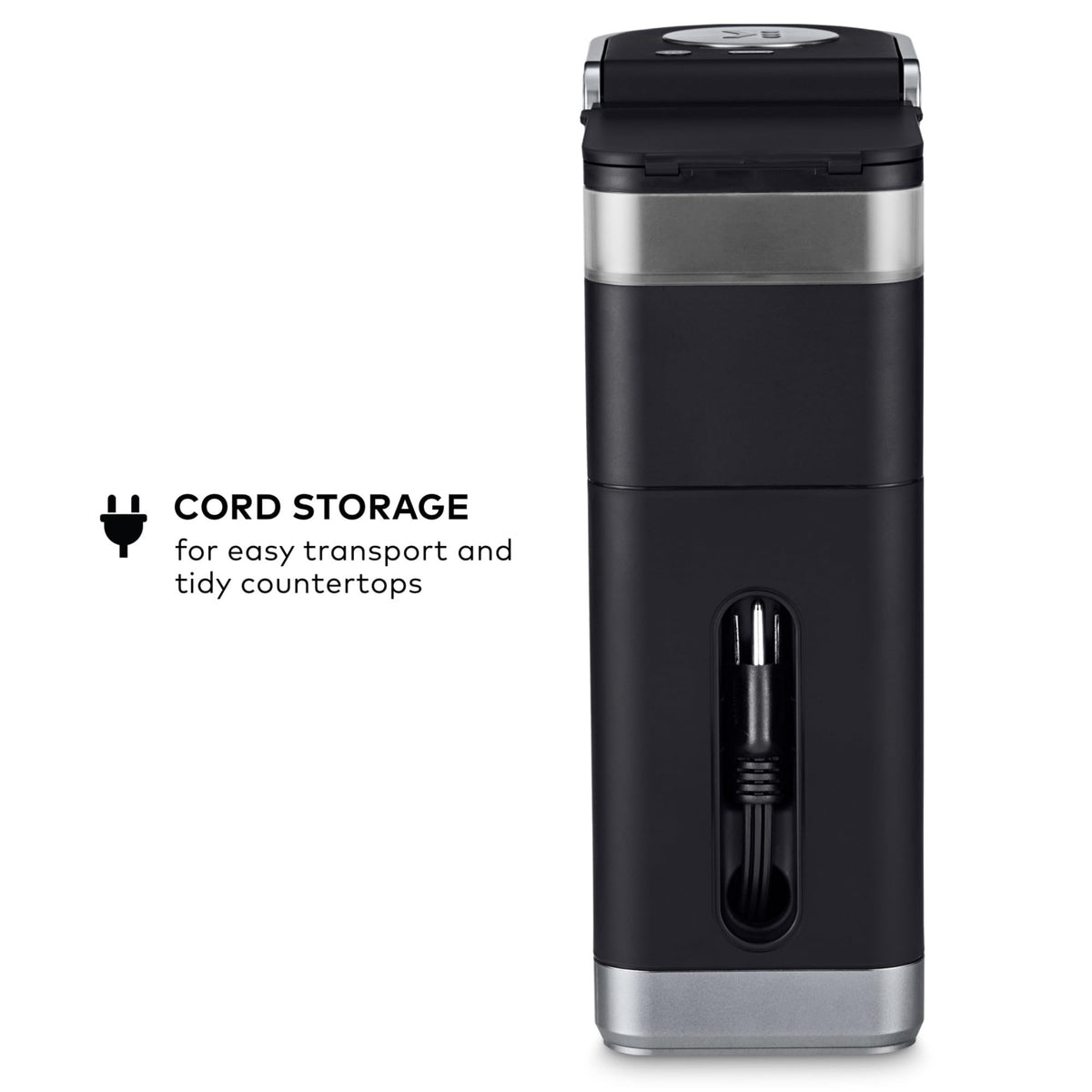 Single Serve K-Cup Pod Coffee Maker, Matte Black T627790