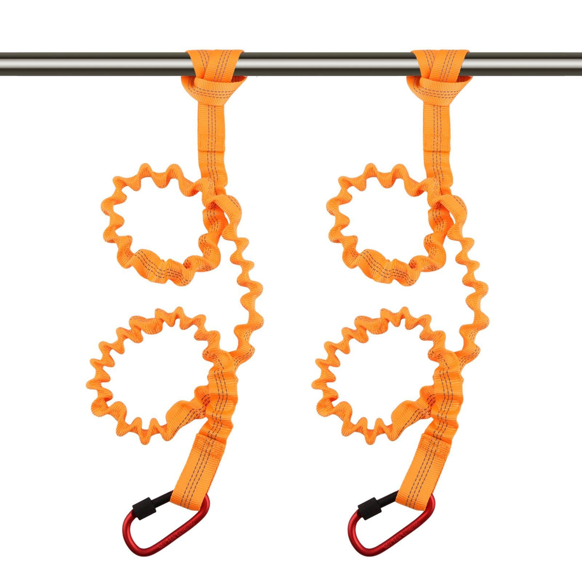Stretchable Kayak Paddle Leash with Locking Carabiner X1753