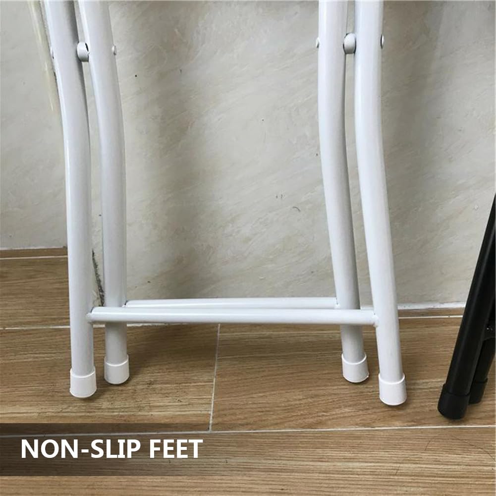 Foldable Counter Height Stool with Backrest P6029