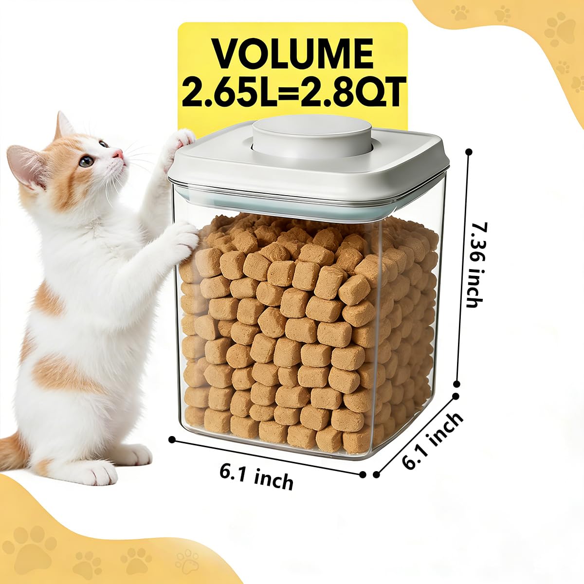 2 Pack Airtight Dog Food Storage Containers J524263