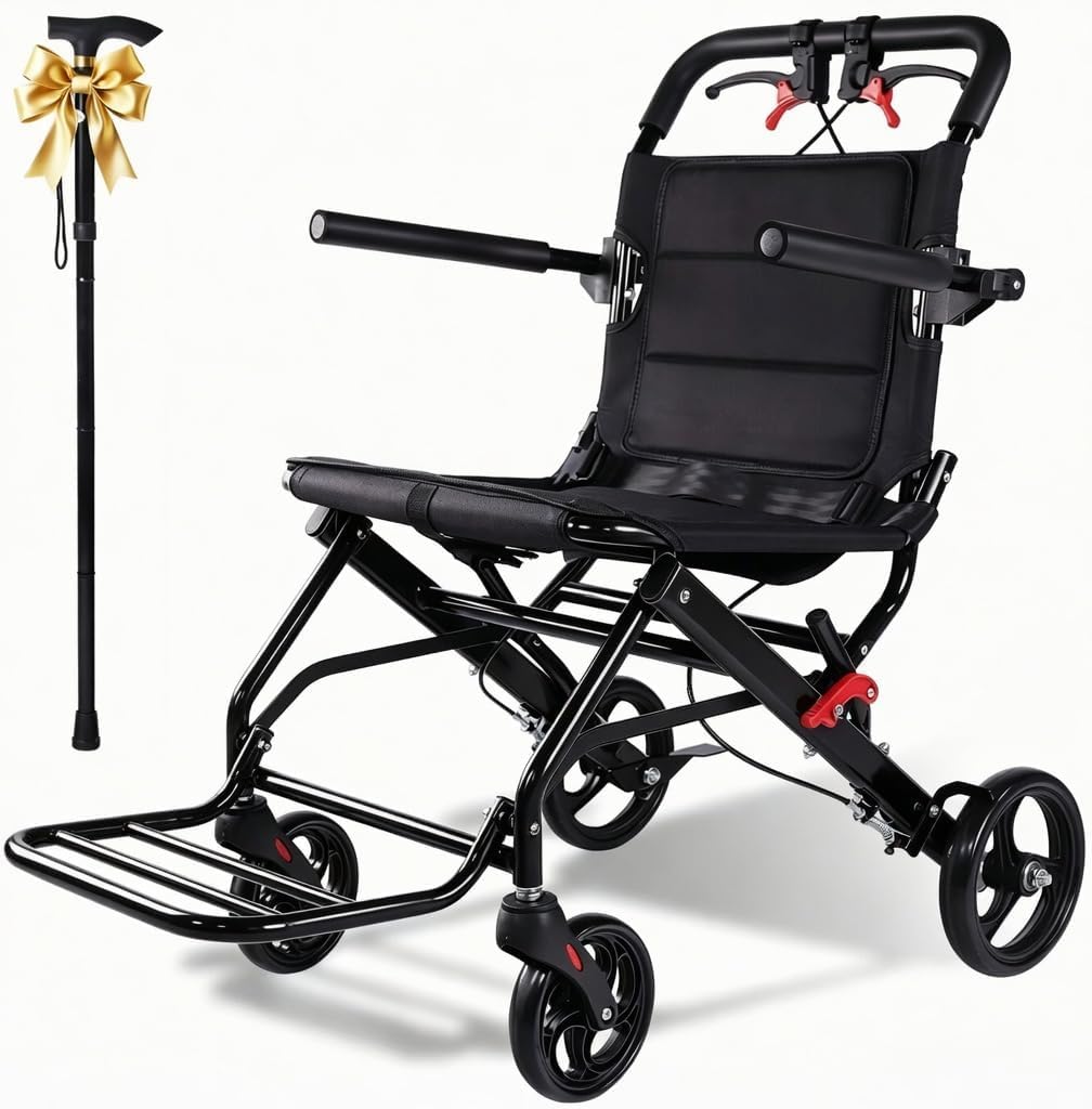 Lightweight Foldable Transport Wheelchair V7267