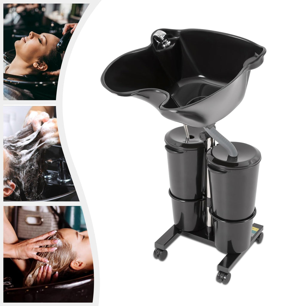 Portable Shampoo Bowl with Electric Pump & 2 Buckets H970565