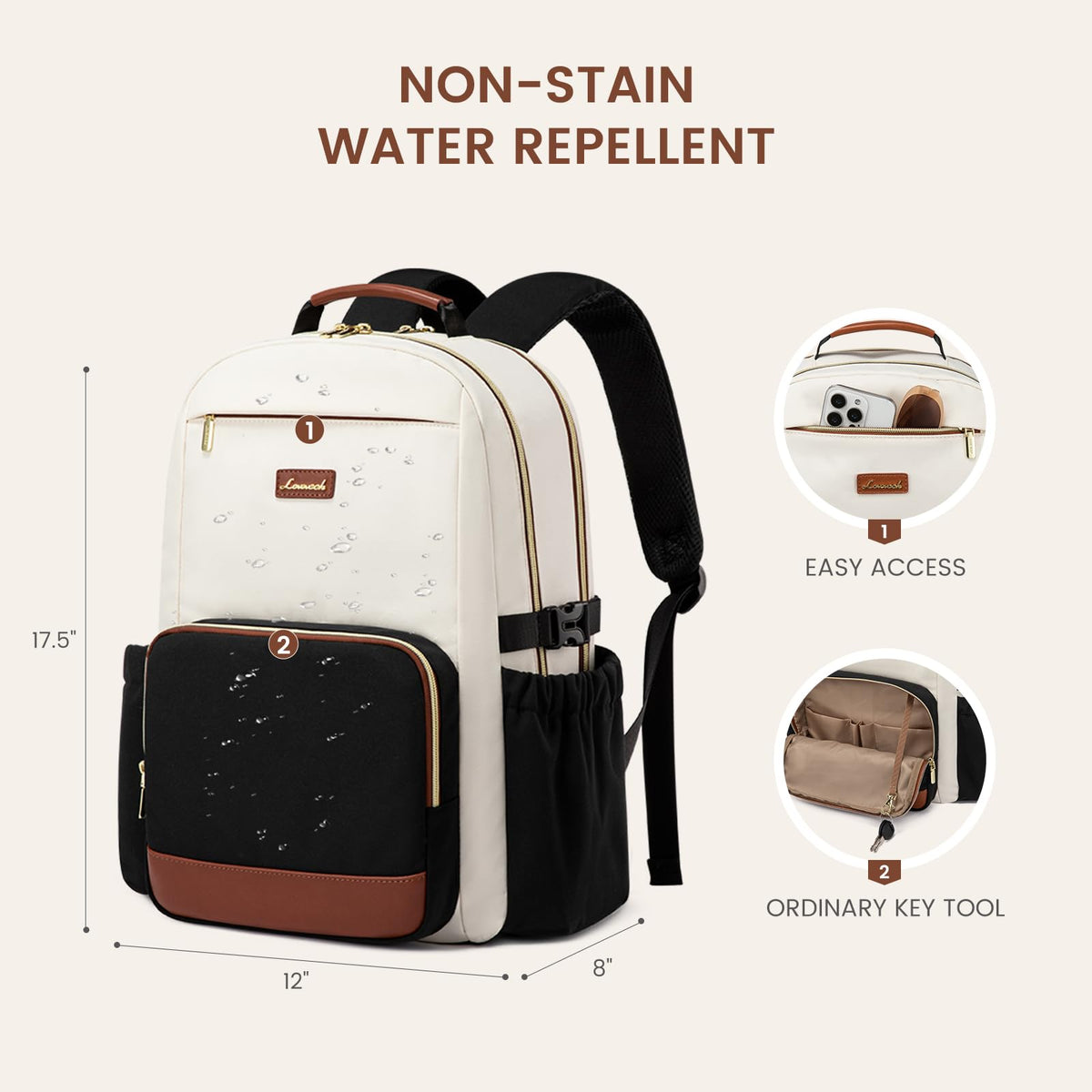 15.6 Inch Laptop Backpack with Pouch Pocket E471
