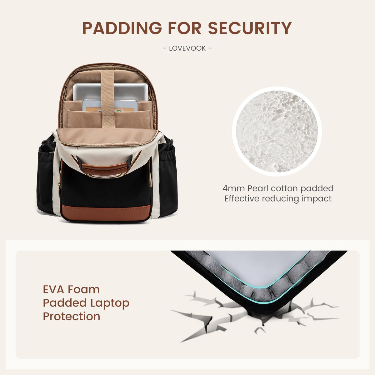 15.6 Inch Laptop Backpack with Pouch Pocket E471