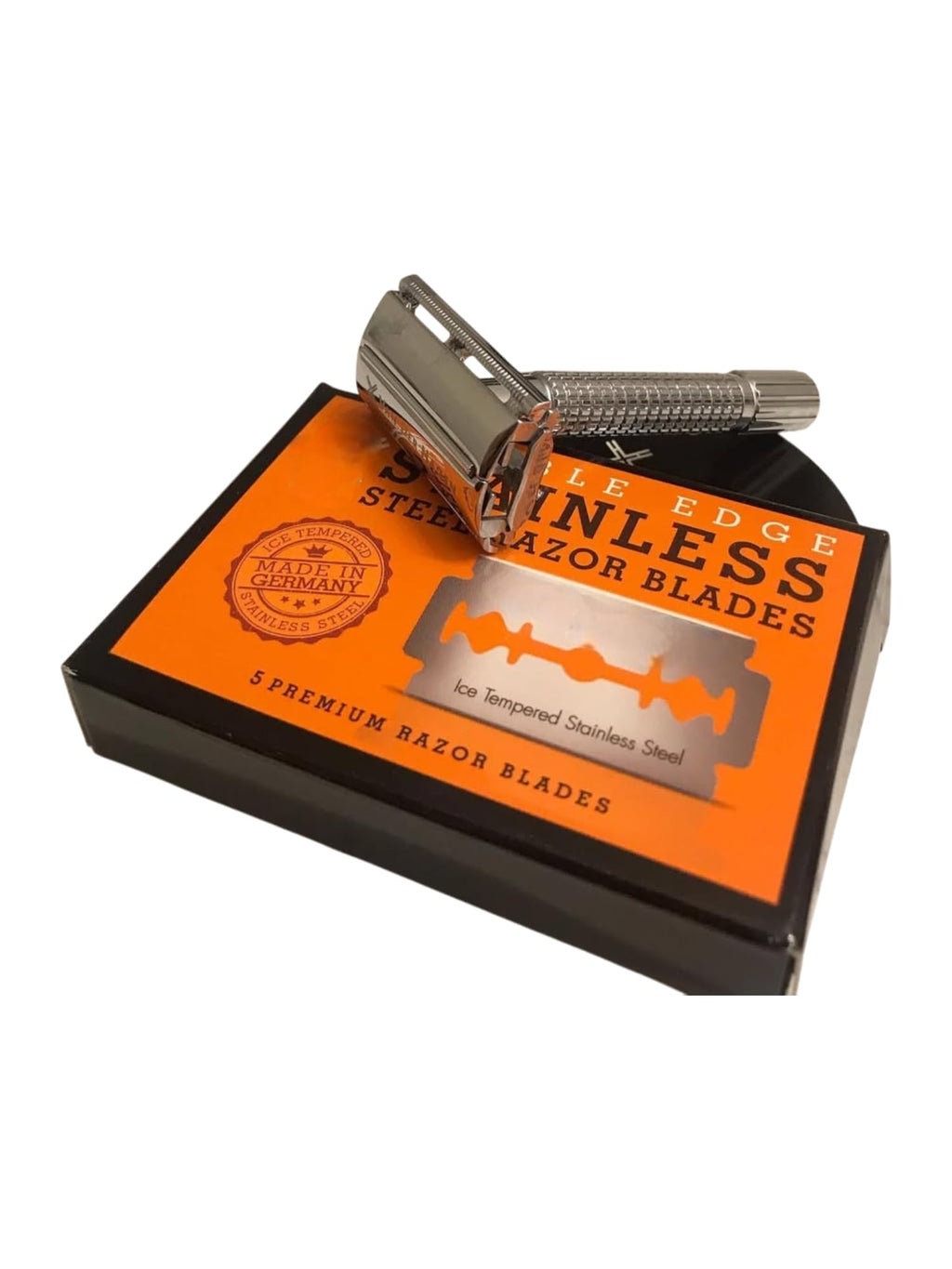 Double Edge Safety Razor Blades, 5 Count Stainless Steel X957