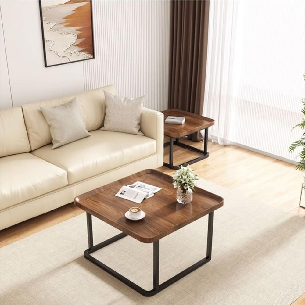 Square Nesting Side Table Set of 2 W267