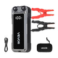 4000A Peak 12V Portable Lithium Jump Starter with Flashlight and Jumper Cable Y684
