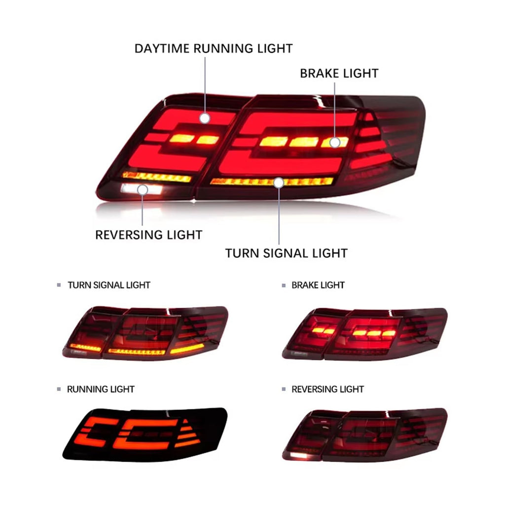 LED Tail Lights For Toyota Camry 2007-2011 Rear Lamps Assembly X943011