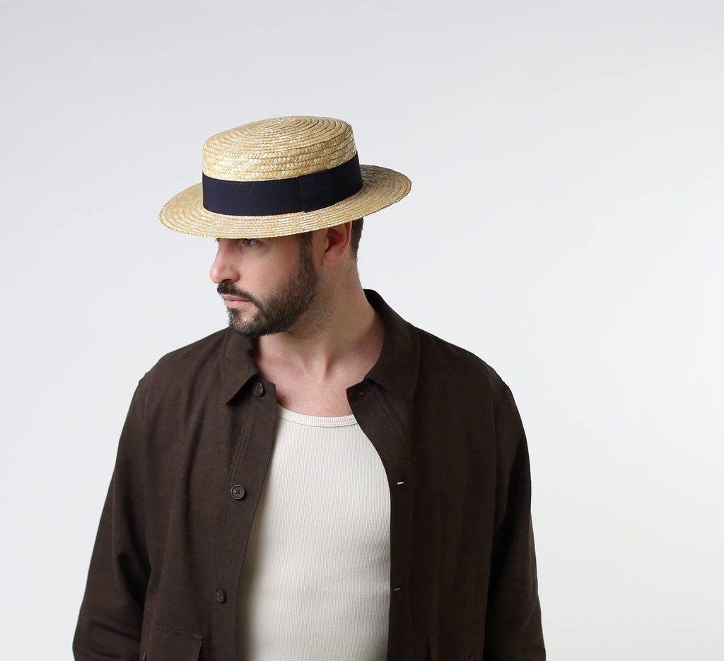 Straw Boater Hat F36197