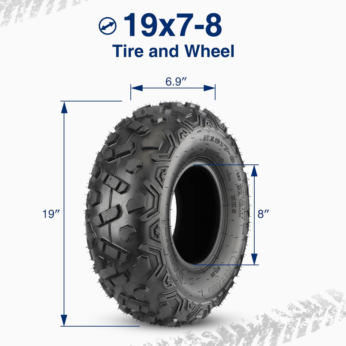 19x7-8 ATV Tires Set of 2 Z800797