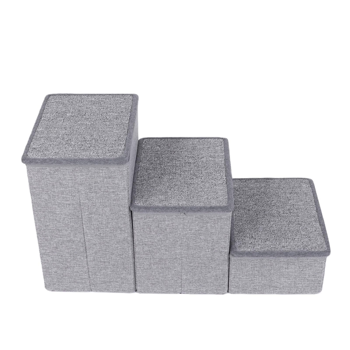 Foldable 3 Step Dog Stairs with Storage F5925