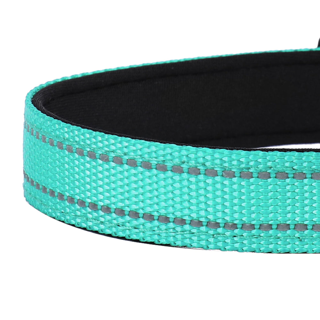 Reflective Adjustable Soft Neoprene Padded Dog Collar P63794