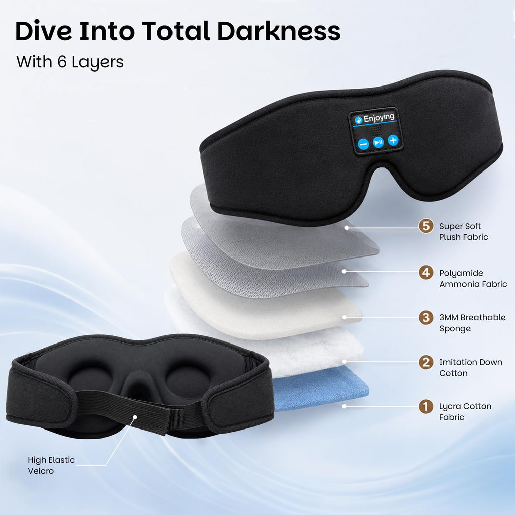 Sleep Mask with Headphones V3321