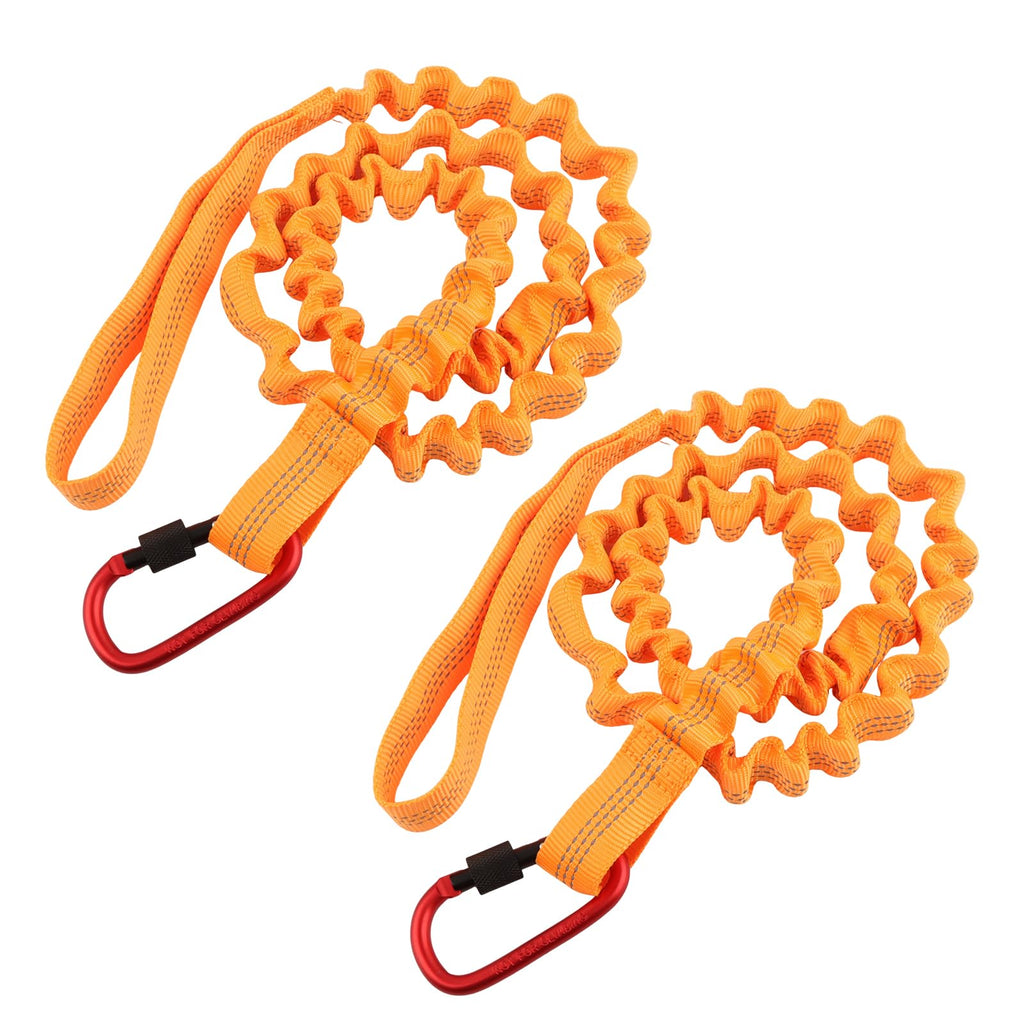 Stretchable Kayak Paddle Leash with Locking Carabiner X1753