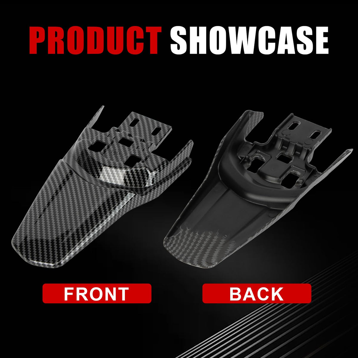 Electric Bike Rear Mudguard Protector ABS Plastic E47453