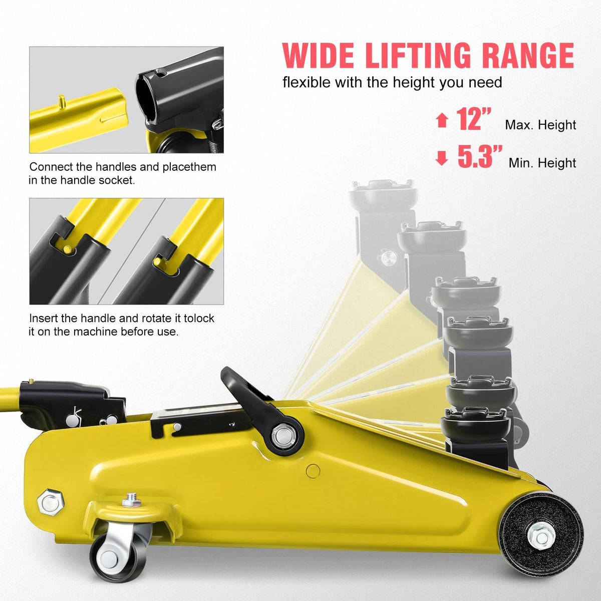 1.5 Ton Hydraulic Trolley Floor Jack S80851