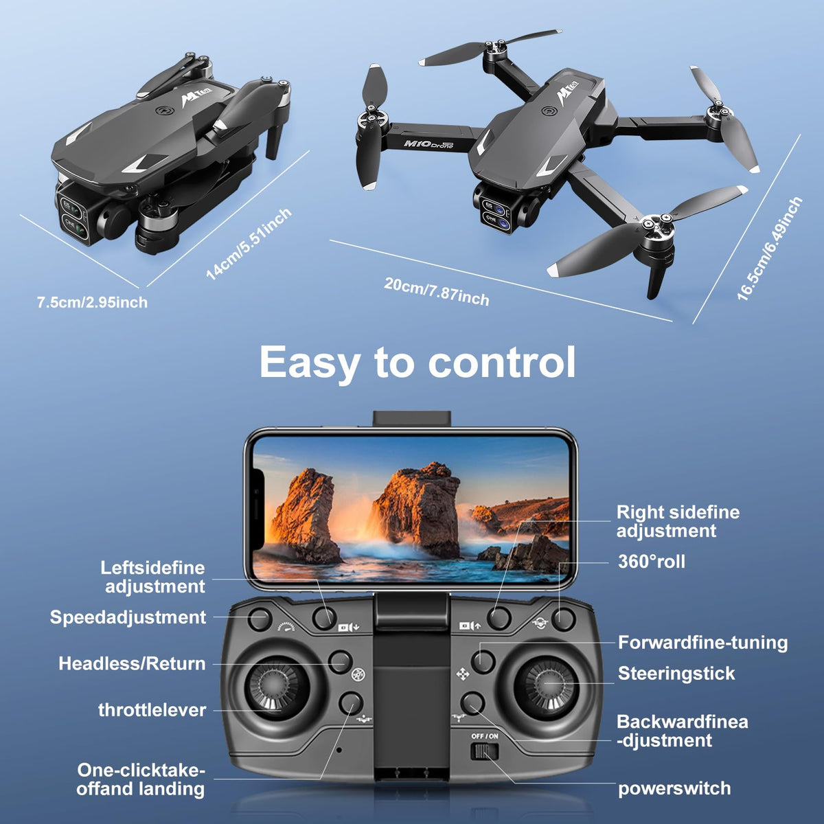 1080P HD Foldable Drone with Camera I593