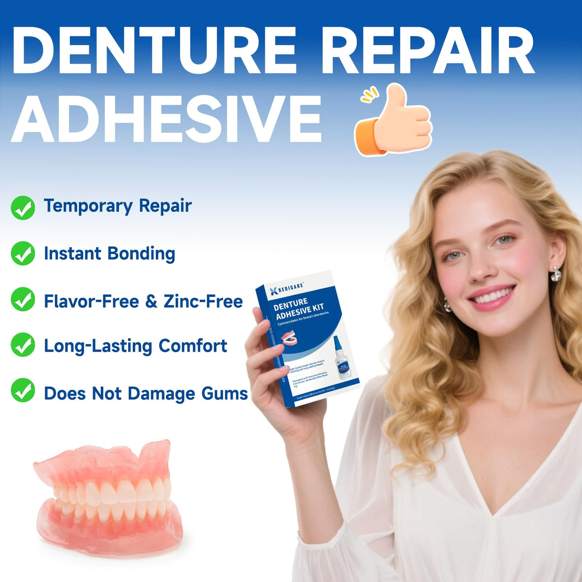 Denture Repair Glue Kit 1oz L573289