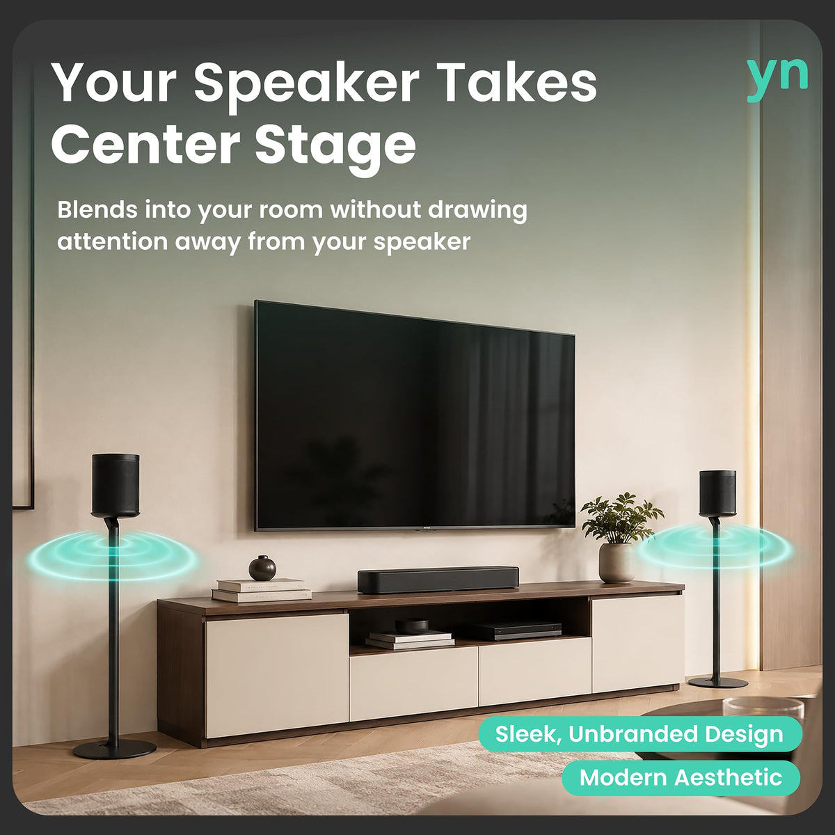 Black 2 Pack Speaker Stands R303