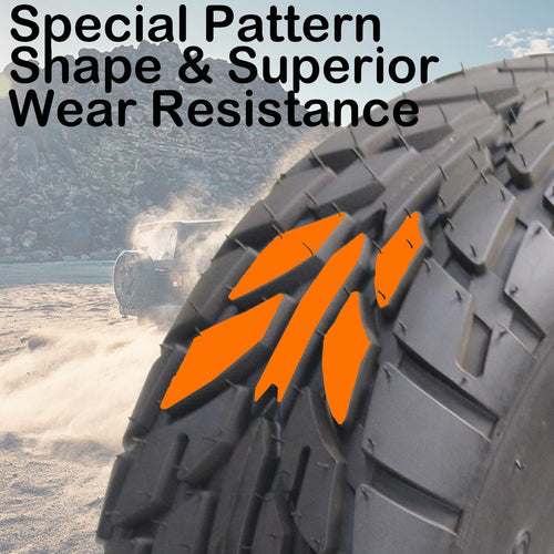 19x7-8 Set of 2 All Terrain Tubeless ATV Tires B9402