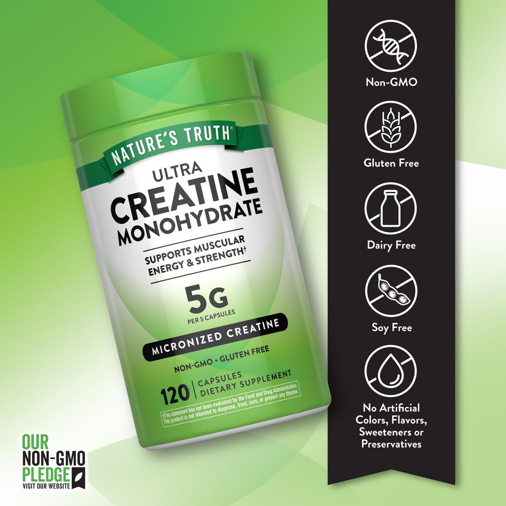 Creatine Monohydrate Capsules 120 Count H957194
