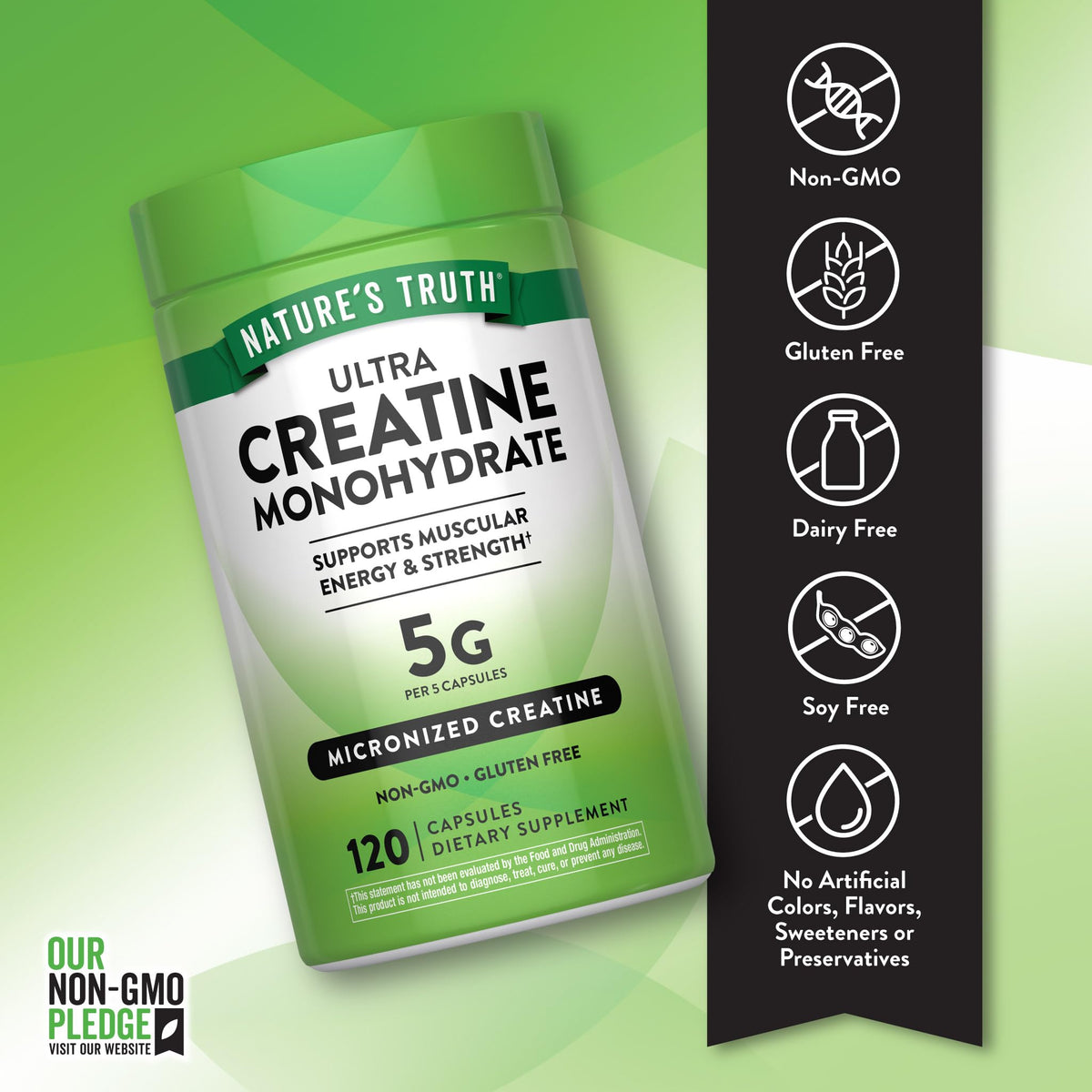 Creatine Monohydrate Capsules 120 Count H957194